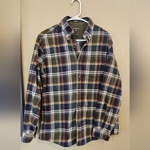 Eddie Bauer Green Navy Flannel